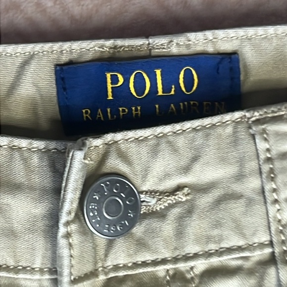 Polo Ralph Lauren Khaki Tan Pants Dungarees sz 14 - Picture 4 of 10